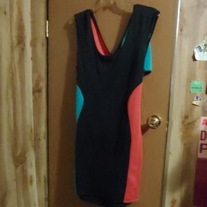 Color block club dress